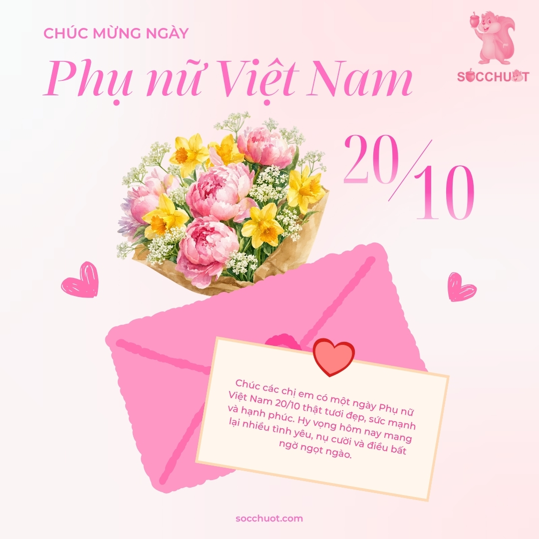 20-10: CHÚC CÁC NÀNG LUÔN XINH ĐẸP, CÁ TÍNH VÀ TỎA SÁNG THEO CÁCH RIÊNG