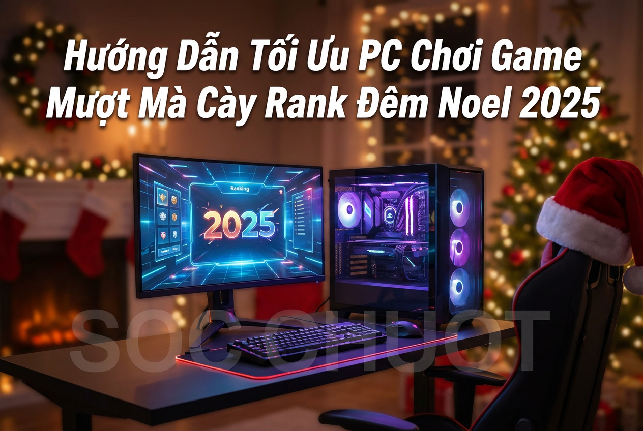 Hướng Dẫn Tối Ưu PC Chơi Game Mượt Mà Cày Rank Đêm Noel 2025