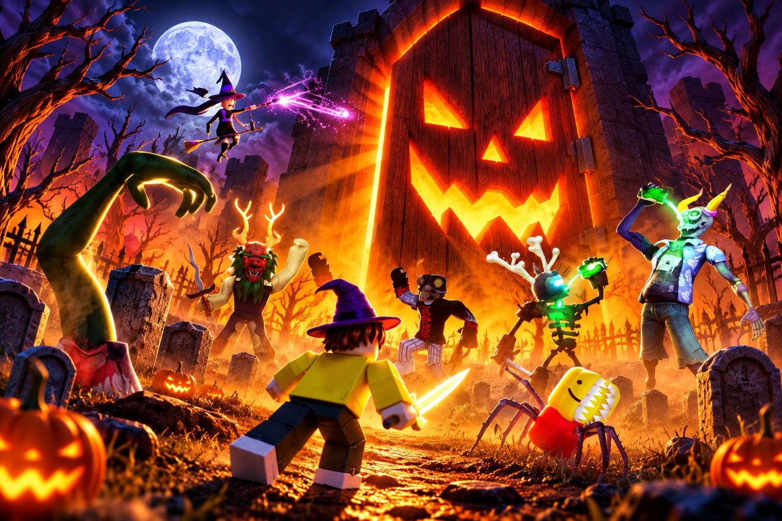 Roblox The Hollow Halloween 2026: Chín Quái Vật Chín Đêm Sinh Tồn