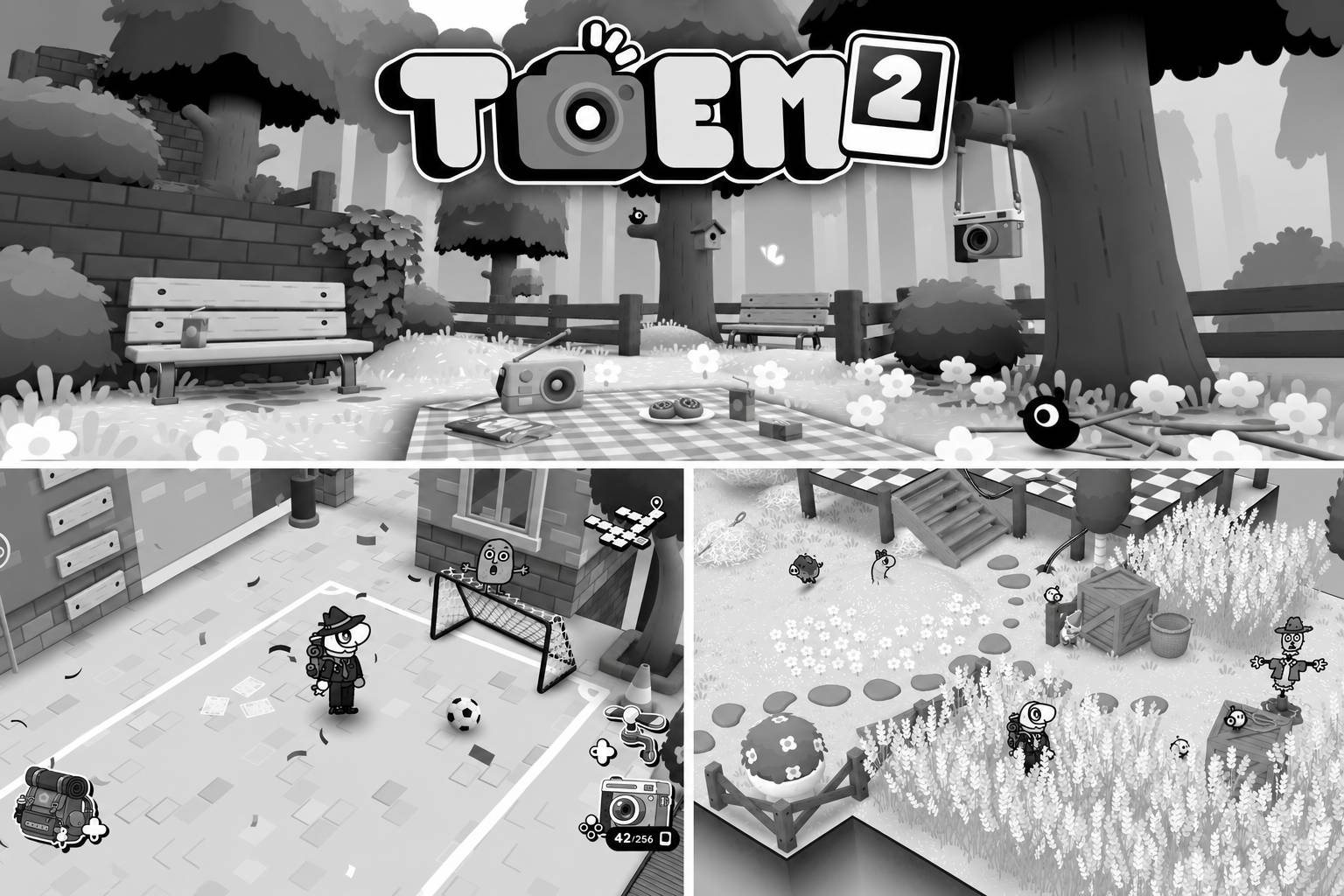 Tựa game indie TOEM 2 của hãng Something We Made nhận được nhiều lời khen ngợi nhờ phong cách đồ họa đen trắng vẽ tay độc đáo