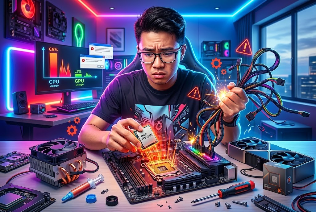 Tự build PC gaming cũng có thể gặp phải một số rủi ro 