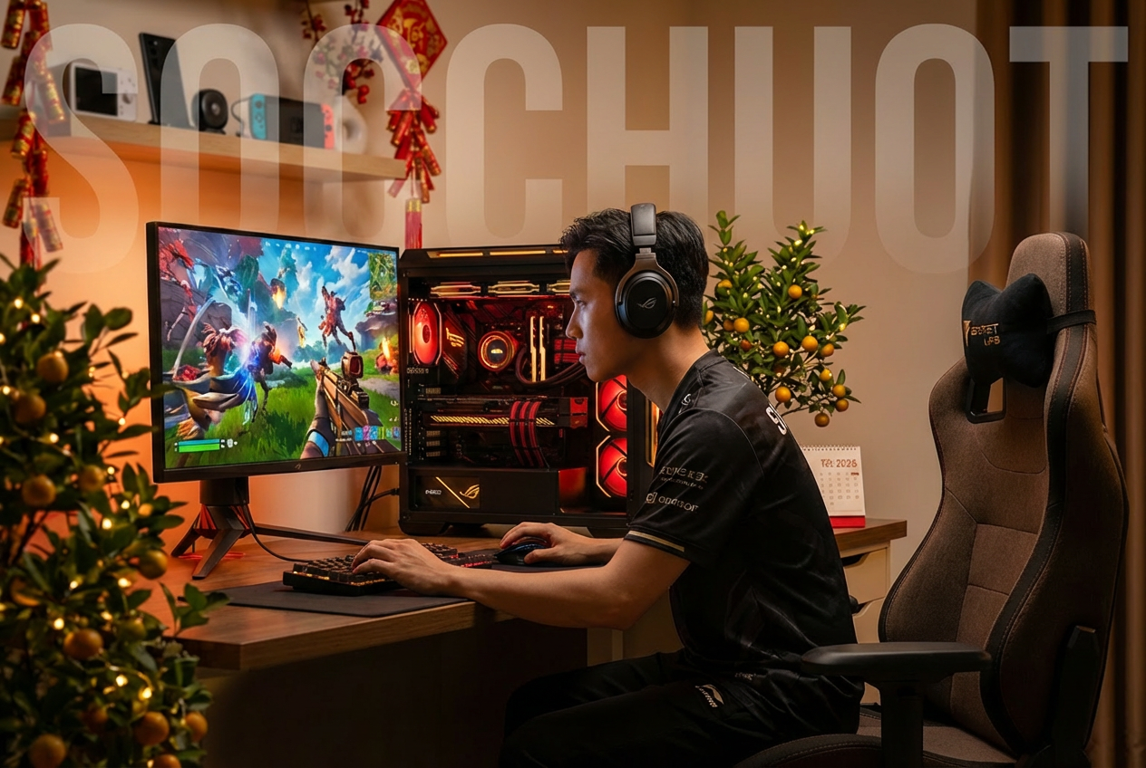 Build PC chơi Tết 2026 là khoản đầu tư xứng đáng giúp nâng tầm trải nghiệm giải trí của bạn